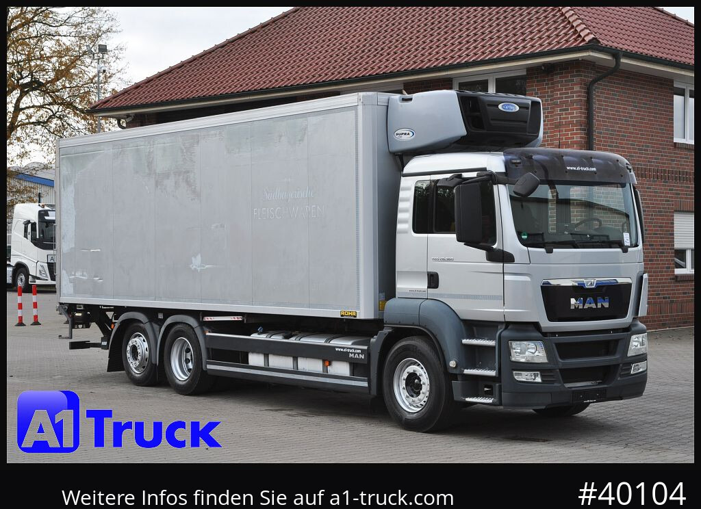 MAN TGS 26.360, Carrier 1150 Rolltor+ LBW, Liftachse, - Camion frigorifique: photos 1 MAN TGS 26.360, Carrier 1150 Rolltor+ LBW, Liftachse, - Camion frigorifique: photos 1