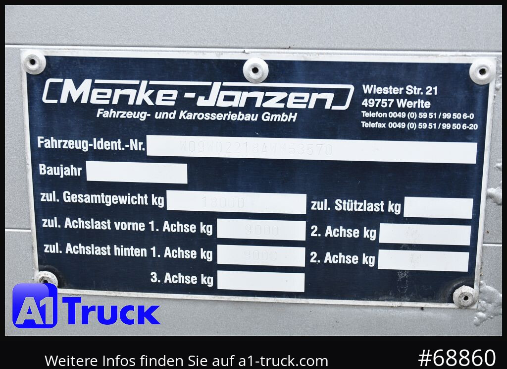 Remorque bétaillère MENKE Menke-Janzen 3 Stock, Hubdach, durchlader,: photos 12