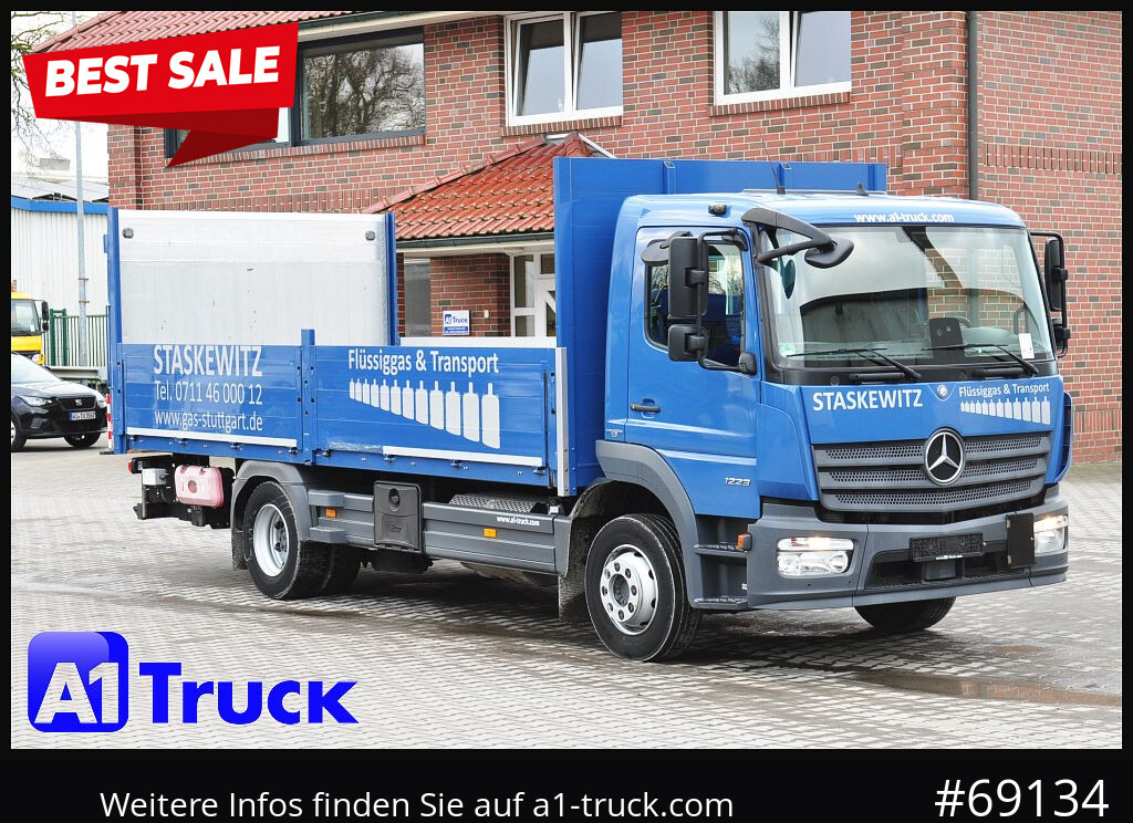 MERCEDES-BENZ Atego 1223 BL,LBW 1.5t. E6, Airbag, - Camion plateau: photos 1 MERCEDES-BENZ Atego 1223 BL,LBW 1.5t. E6, Airbag, - Camion plateau: photos 1