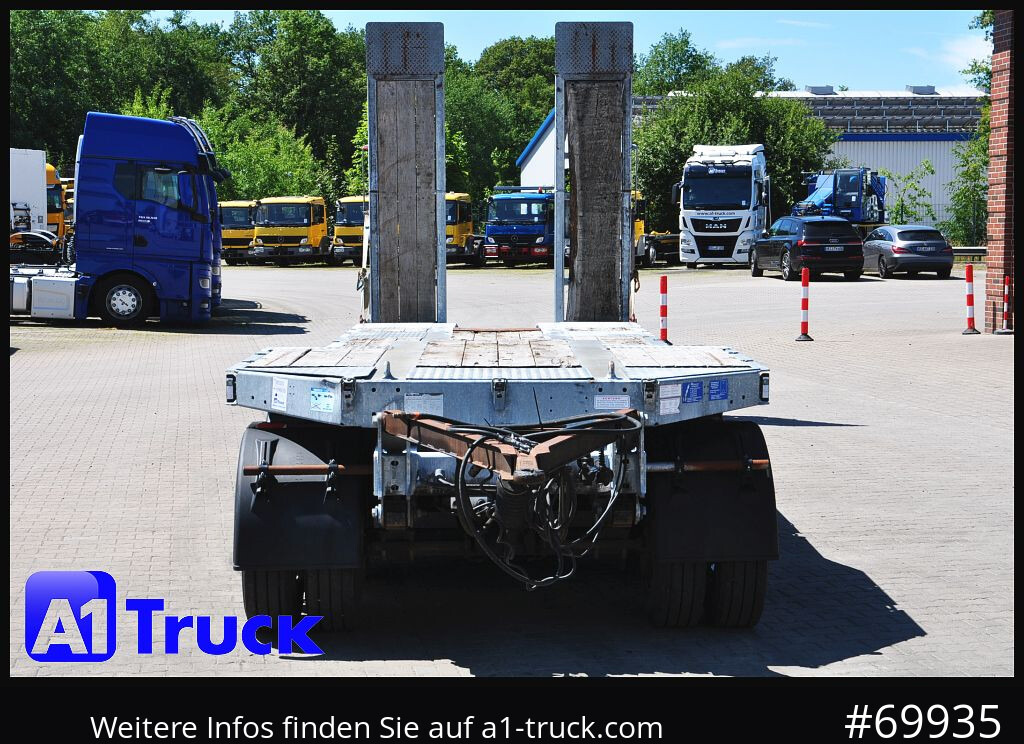 Remorque porte-engin surbaissée pour transport de équipements lourds MUELLER-MITTELTAL T4 Profi, 4 achs Tieflader, hydr. Rampen,: photos 14