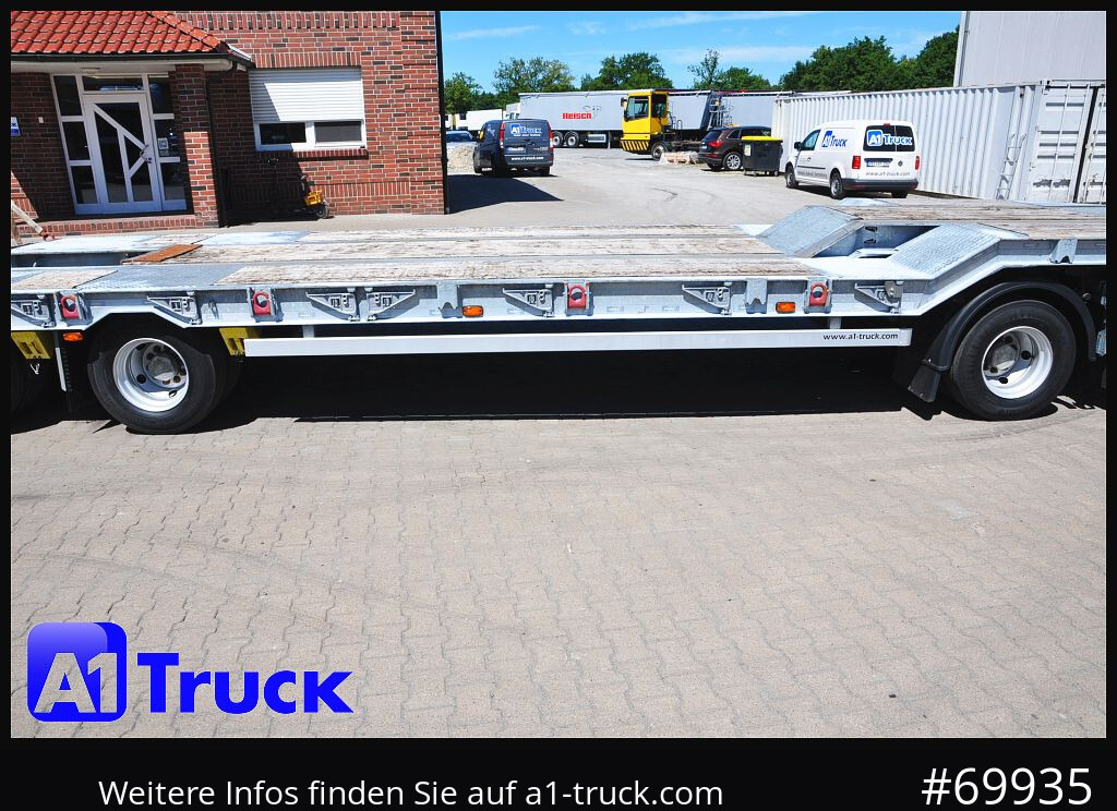 Remorque porte-engin surbaissée pour transport de équipements lourds MUELLER-MITTELTAL T4 Profi, 4 achs Tieflader, hydr. Rampen,: photos 15