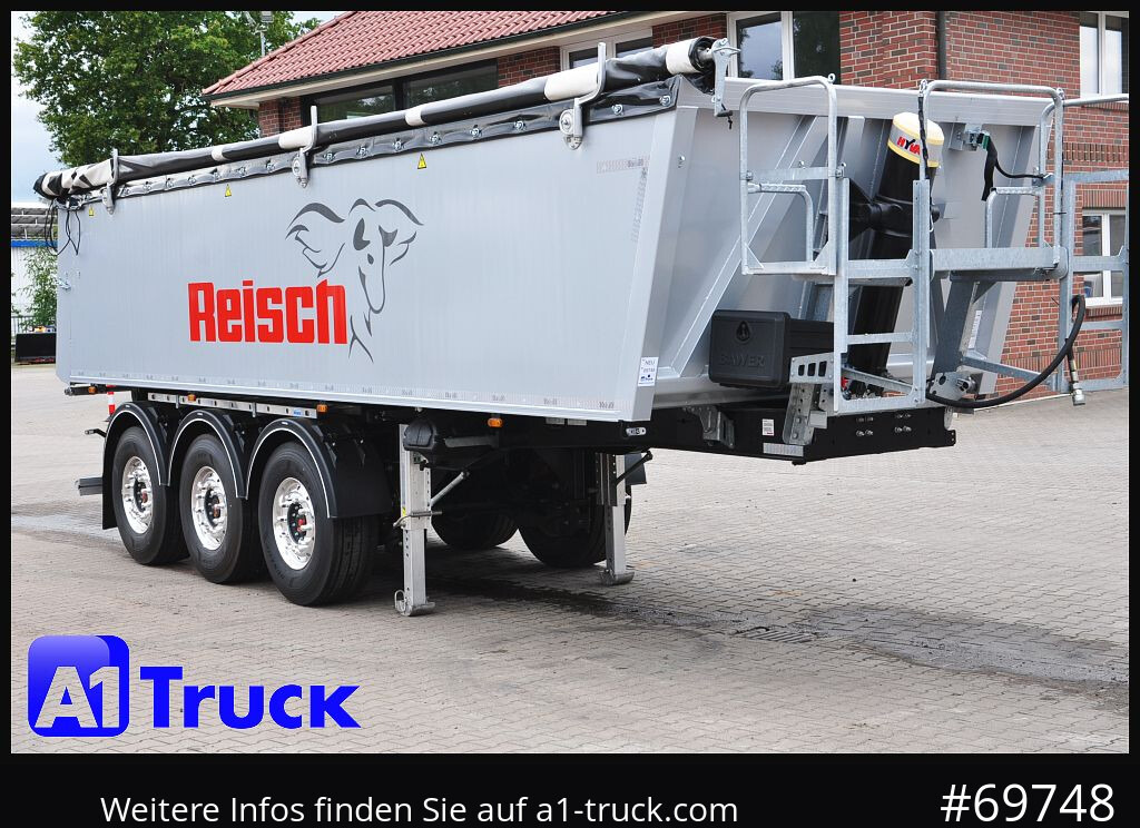 REISCH RHKS, Alu-Kippmulde 26m³, Lift SAF, - Semi-remorque benne: photos 1 REISCH RHKS, Alu-Kippmulde 26m³, Lift SAF, - Semi-remorque benne: photos 1