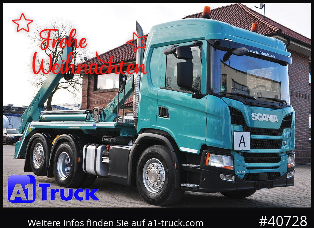 SCANIA G410 Meiller AK 16 Funk Lenkachse - Camion multibenne: photos 1 SCANIA G410 Meiller AK 16 Funk Lenkachse - Camion multibenne: photos 1