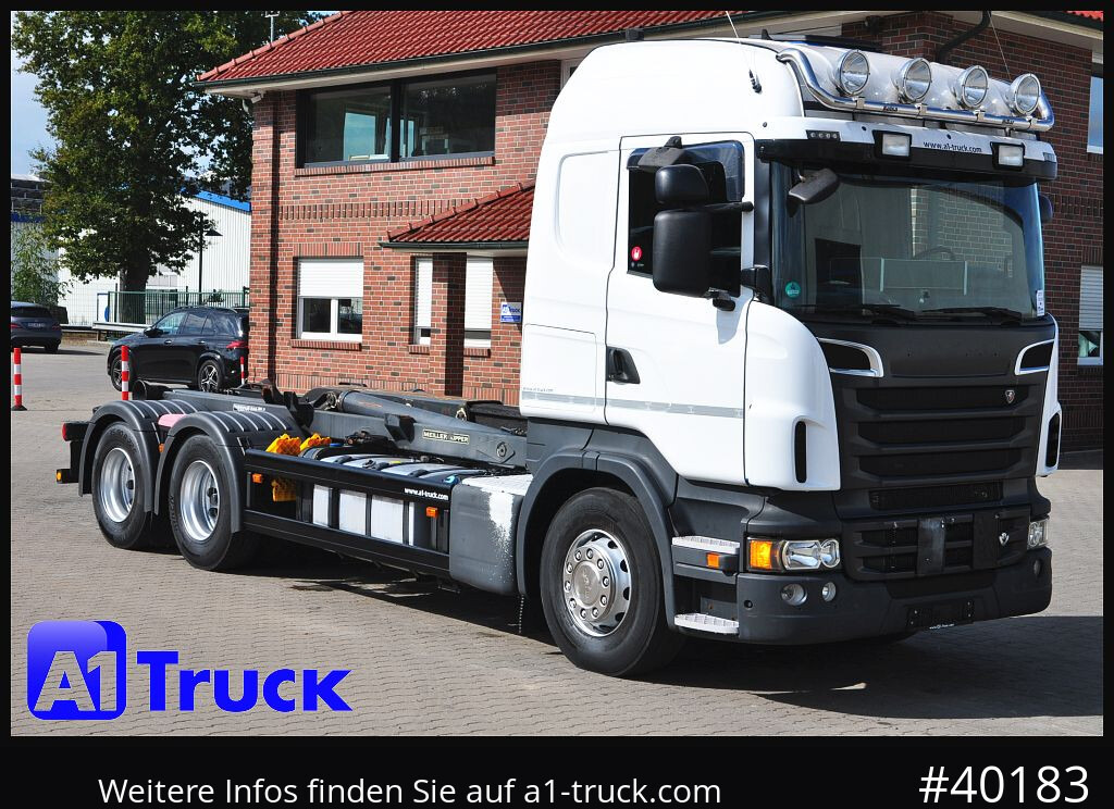 SCANIA R500, V8,, Meiller, Liftachse, - Camion ampliroll: photos 1 SCANIA R500, V8,, Meiller, Liftachse, - Camion ampliroll: photos 1