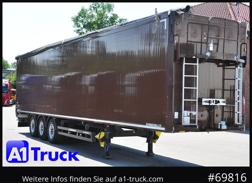 SCHWARZMUELLER Vollalu, 90m³, 7620 Kg, Lift CF 8mm, - Semi-remorque à fond mouvant: photos 1 SCHWARZMUELLER Vollalu, 90m³, 7620 Kg, Lift CF 8mm, - Semi-remorque à fond mouvant: photos 1