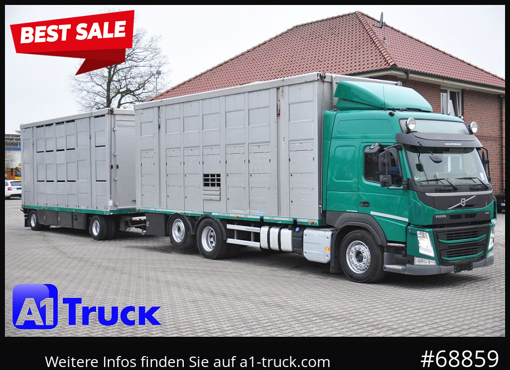 VOLVO FM 460, Menke-Jansen, 3 Stock, - Camion bétaillère: photos 1 VOLVO FM 460, Menke-Jansen, 3 Stock, - Camion bétaillère: photos 1
