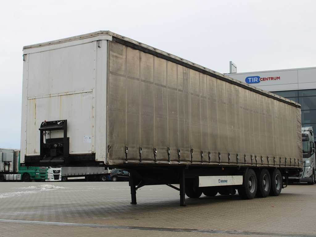 Krone KRONE SDP 27 WKE, LIFTING AXLE - Semi-remorque rideaux coulissants: photos 1 Krone KRONE SDP 27 WKE, LIFTING AXLE - Semi-remorque rideaux coulissants: photos 1