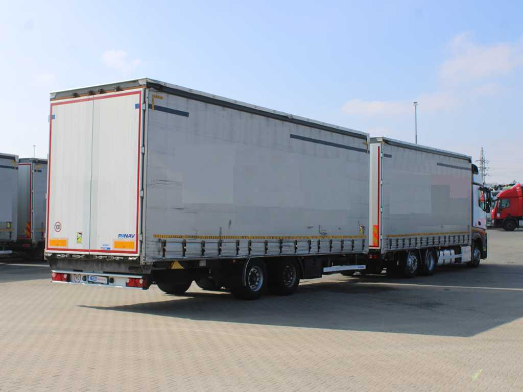 Mercedes-Benz Actros 2542, EURO 6, 6X2, AIR SUSPENSION + PANAV TV018M - Camion à rideaux coulissants: photos 4 Mercedes-Benz Actros 2542, EURO 6, 6X2, AIR SUSPENSION + PANAV TV018M - Camion à rideaux coulissants: photos 4