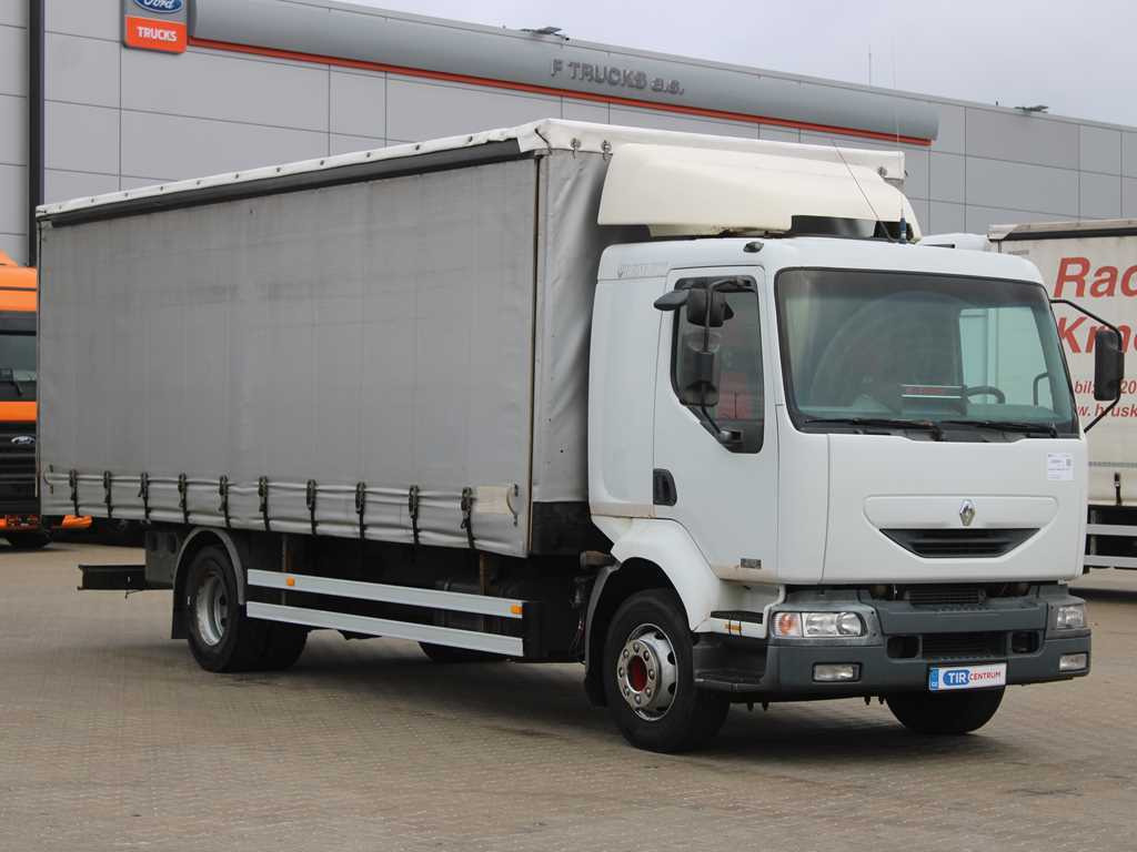 Renault MIDLUM 270, EURO 3, TIRES 80% - Camion à rideaux coulissants: photos 3 Renault MIDLUM 270, EURO 3, TIRES 80% - Camion à rideaux coulissants: photos 3