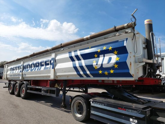 Schwarzmüller K10VLN3 Stahlmulde, Portaltüren, Alufelgen, Liftachse, 60m3 - Semi-remorque benne: photos 5 Schwarzmüller K10VLN3 Stahlmulde, Portaltüren, Alufelgen, Liftachse, 60m3 - Semi-remorque benne: photos 5