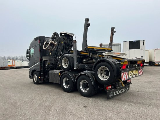 Camion grumier, Camion grue Volvo FH 16 650 6x4 Langholzzug + Doll M2K-9L Nachläufer mit Palfinger Epsilon S260C96, I-Shift, Retarder,: photos 7