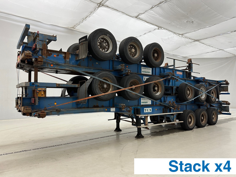 Fruehauf Stack 4 x Skelet 2 x 20-40 ft - Semi-remorque porte-conteneur/ Caisse mobile: photos 1 Fruehauf Stack 4 x Skelet 2 x 20-40 ft - Semi-remorque porte-conteneur/ Caisse mobile: photos 1