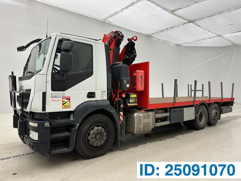 Iveco Stralis 360 - Camion plateau, Camion grue: photos 1 Iveco Stralis 360 - Camion plateau, Camion grue: photos 1