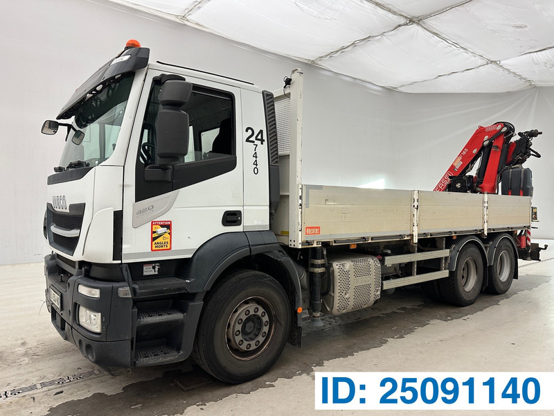 Iveco Stralis 420 - 6x2 - Camion plateau, Camion grue: photos 1 Iveco Stralis 420 - 6x2 - Camion plateau, Camion grue: photos 1