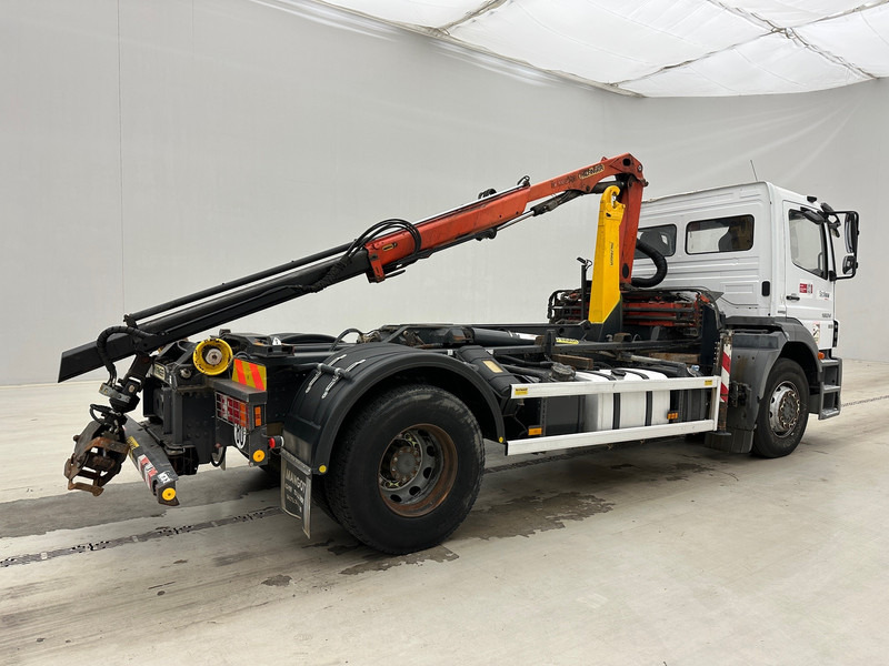 Camion ampliroll, Camion grue Mercedes-Benz Axor 1824: photos 6