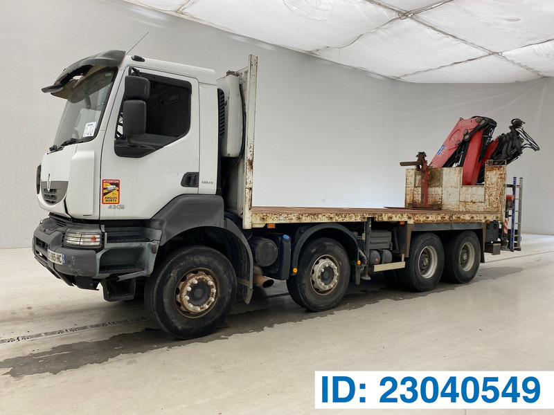 Renault Kerax 430 DXi - 8x4 - Camion plateau, Camion grue: photos 1 Renault Kerax 430 DXi - 8x4 - Camion plateau, Camion grue: photos 1
