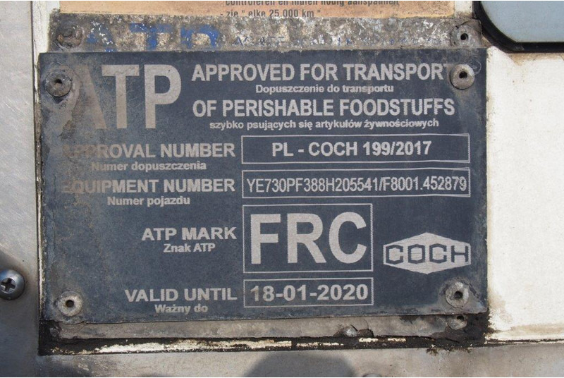 Semi-remorque frigorifique TURBO'S HOET Fridge semi-trailer: photos 10