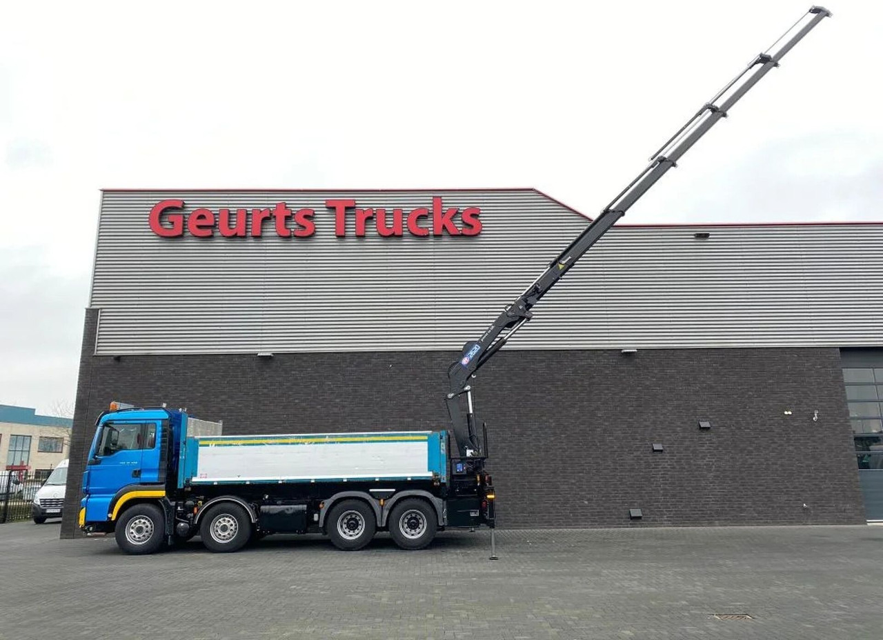 MAN TGS 35.480 8X4 KIPPER/TIPPER + HMF 2620-K5 KRAAN - Camion benne, Camion grue: photos 4 MAN TGS 35.480 8X4 KIPPER/TIPPER + HMF 2620-K5 KRAAN - Camion benne, Camion grue: photos 4