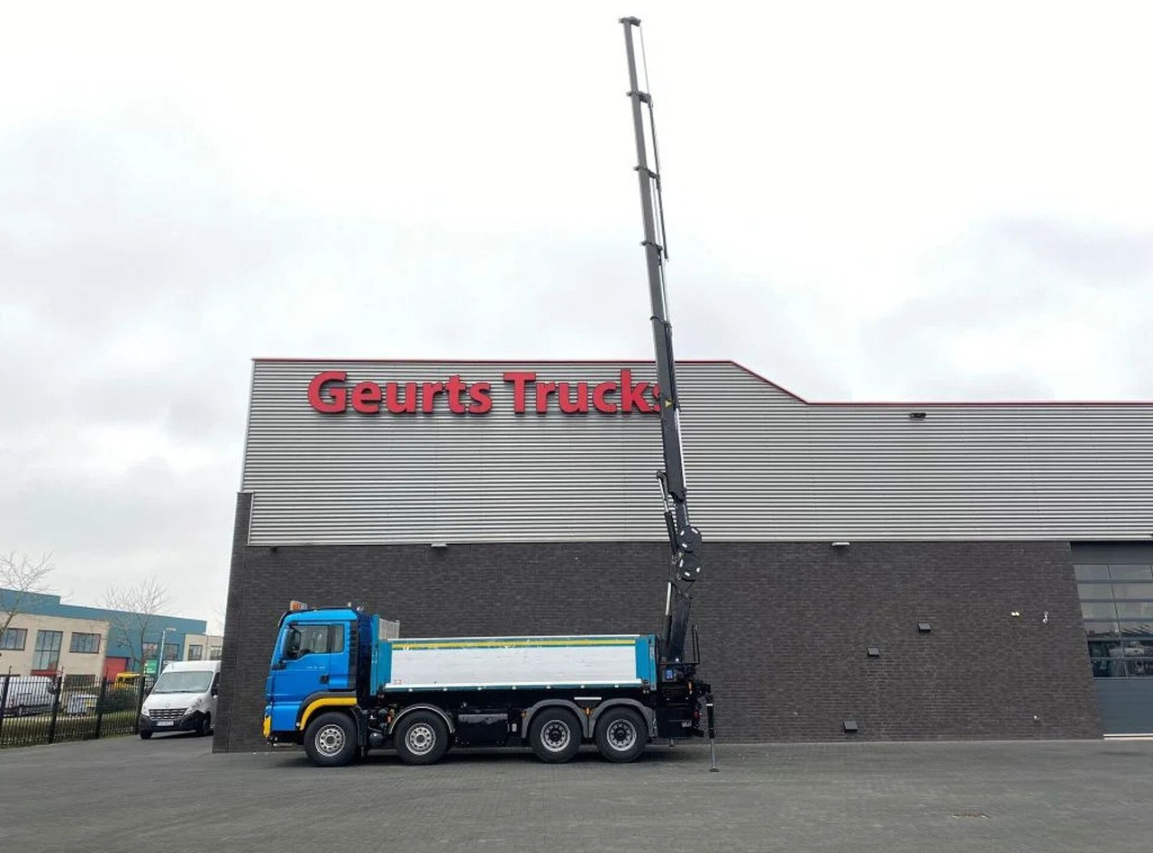 MAN TGS 35.480 8X4 KIPPER/TIPPER + HMF 2620-K5 KRAAN - Camion benne, Camion grue: photos 3 MAN TGS 35.480 8X4 KIPPER/TIPPER + HMF 2620-K5 KRAAN - Camion benne, Camion grue: photos 3