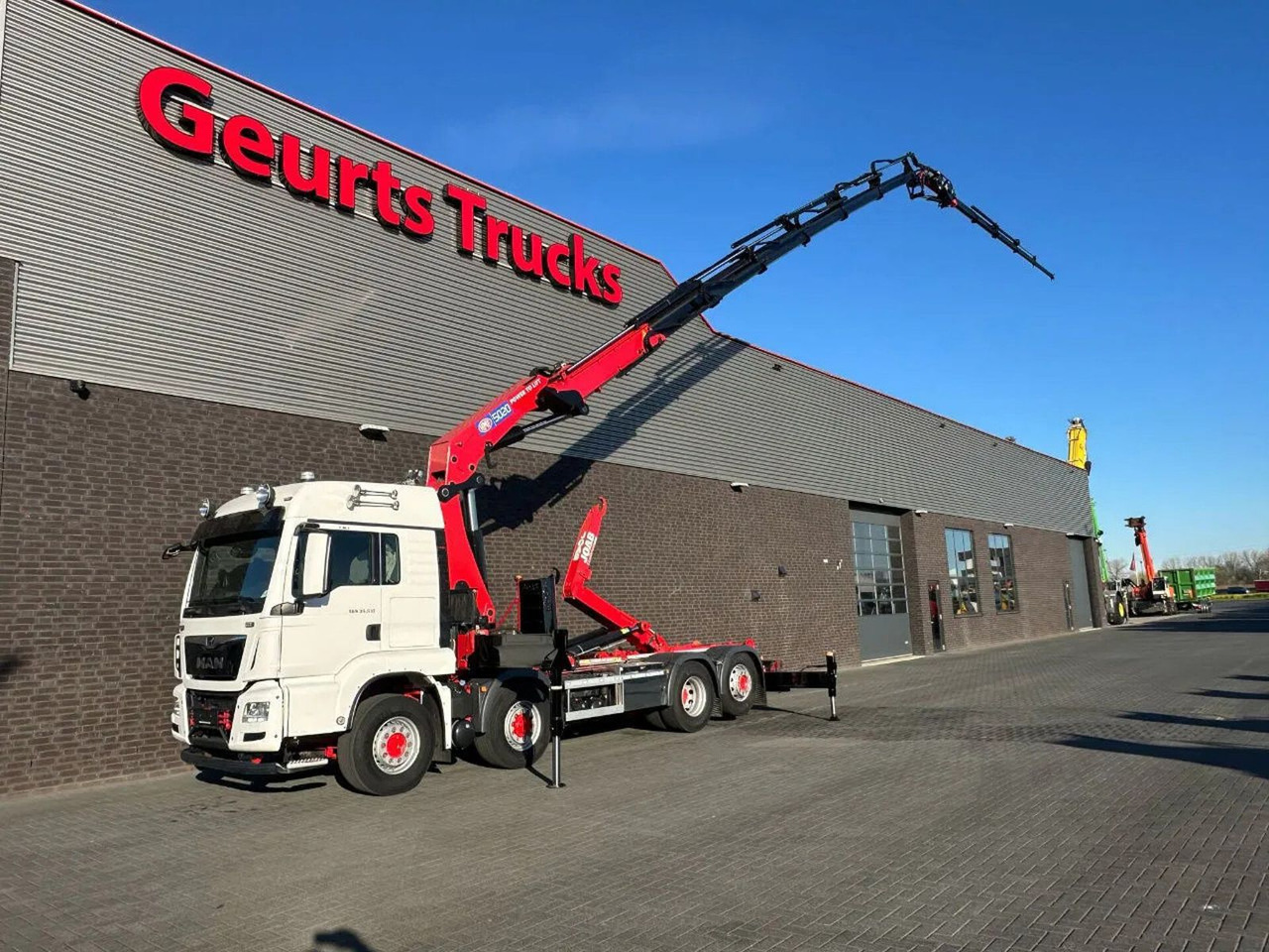 MAN TGS 35.510 8X4H-6BL HMF5020 RCS K6 + FLY-JIB FJ1 - Camion ampliroll, Camion grue: photos 2 MAN TGS 35.510 8X4H-6BL HMF5020 RCS K6 + FLY-JIB FJ1 - Camion ampliroll, Camion grue: photos 2