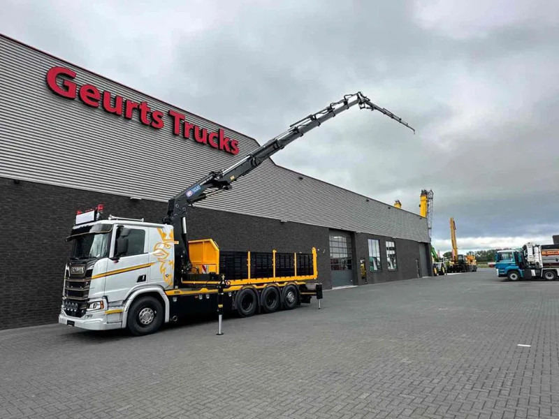 Scania R530 V8 NGS 8X4 TRIDEM MET HYVA 2Z KIPPER + HMF 5020-K6 + JIB FJ1000-K5 KRAAN/KRAN/CRANE/GRUA - Camion benne, Camion grue: photos 3 Scania R530 V8 NGS 8X4 TRIDEM MET HYVA 2Z KIPPER + HMF 5020-K6 + JIB FJ1000-K5 KRAAN/KRAN/CRANE/GRUA - Camion benne, Camion grue: photos 3