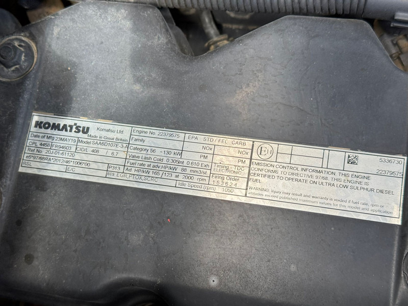 Pelle sur pneus Komatsu PW180-11: photos 20 Pelle sur pneus Komatsu PW180-11: photos 20