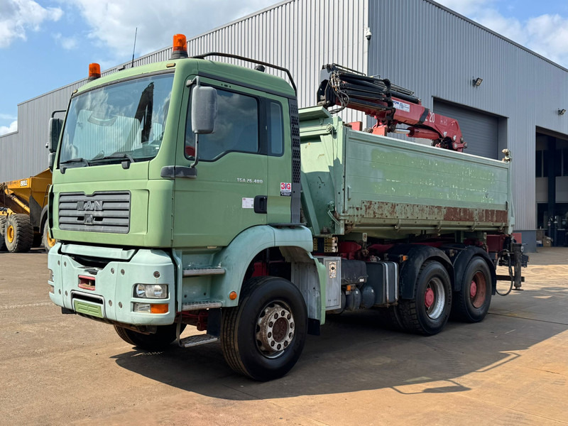MAN TGA 26.480 6x4 Kipper - Camion benne, Camion grue: photos 1 MAN TGA 26.480 6x4 Kipper - Camion benne, Camion grue: photos 1