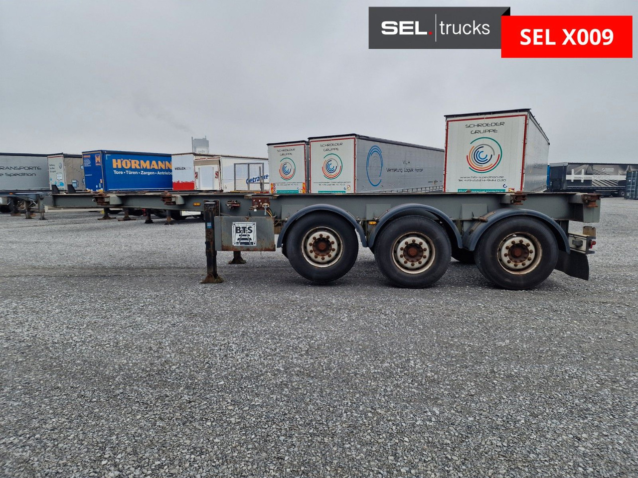 Semi-remorque porte-conteneur/ Caisse mobile Krone SDC 24 Containerchassie: photos 25
