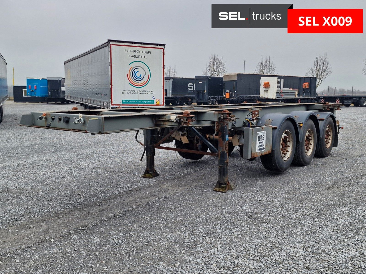 Semi-remorque porte-conteneur/ Caisse mobile Krone SDC 24 Containerchassie: photos 21