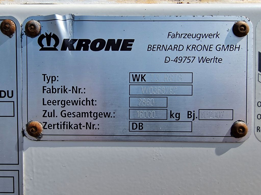 Carrosserie fourgon Krone WK 7.3 RSTG / Rolltor / Textil / Koffer: photos 20