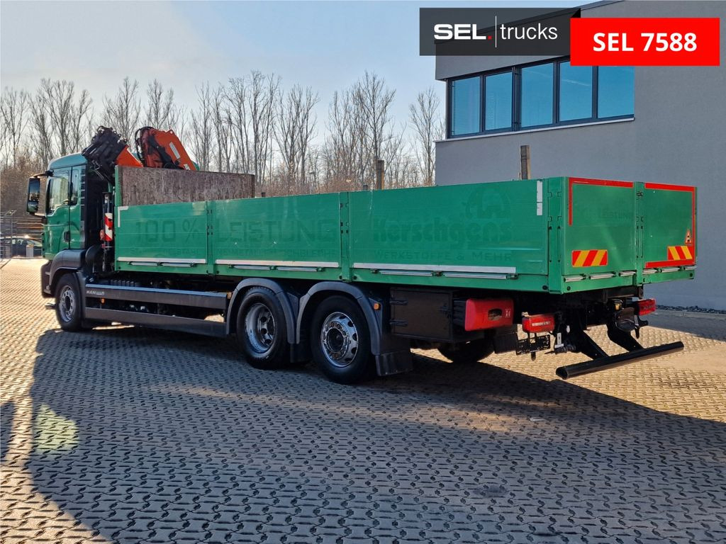 Camion grue, Camion plateau MAN TGS 26.460 6X2-4 BL / Intarder / Atlas 172.3E-A4: photos 7