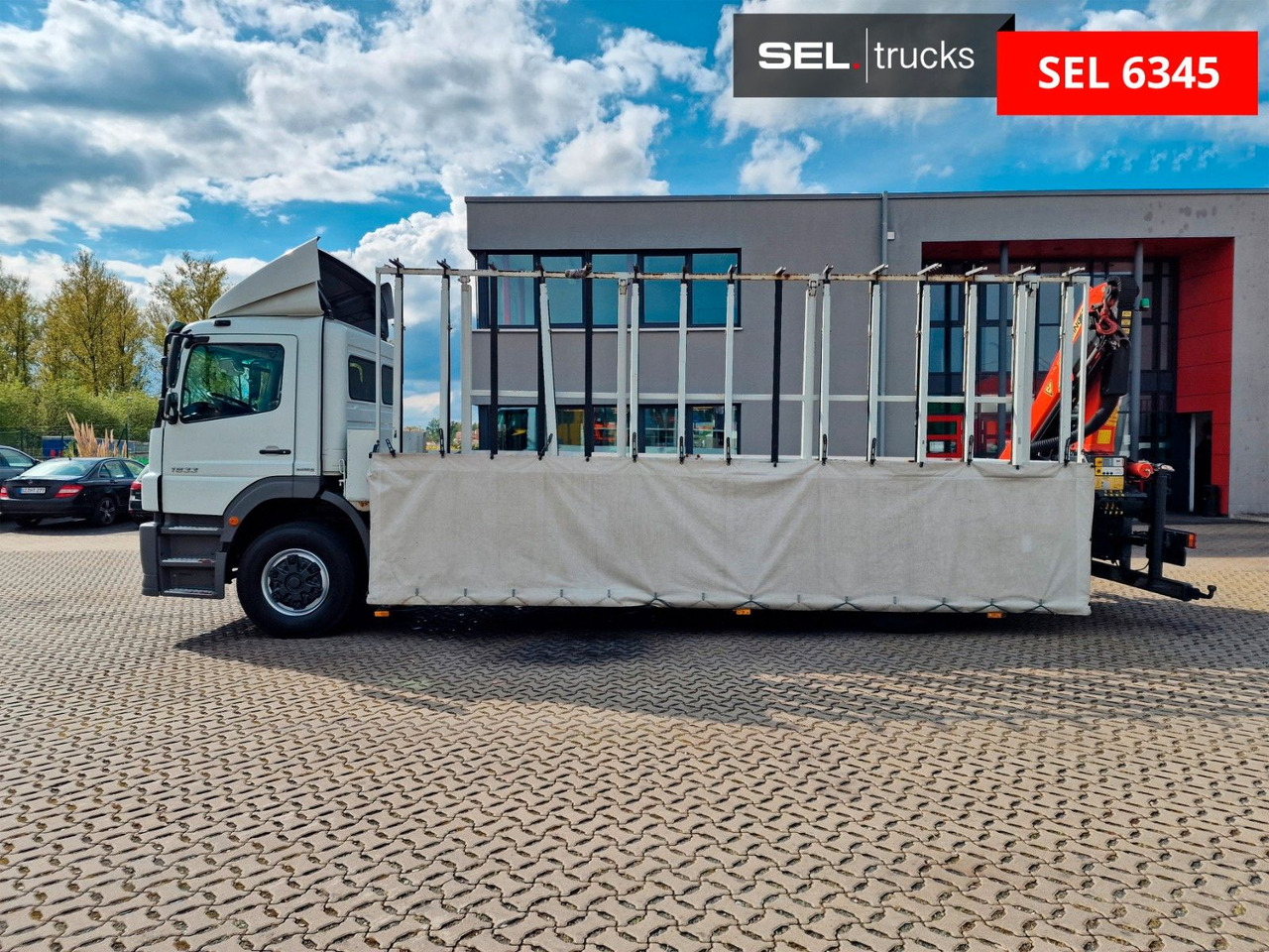 Camion grue Mercedes-Benz Axor 1833L / Palfinger PK 12002-EH / GLAS: photos 8 Camion grue Mercedes-Benz Axor 1833L / Palfinger PK 12002-EH / GLAS: photos 8