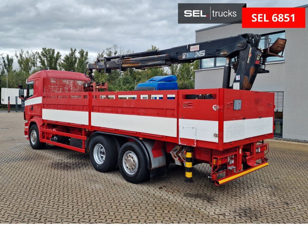 Camion grue, Camion plateau Scania R 380 LB6X2*4MNA / Retarder / HIAB / Lenkachse: photos 7