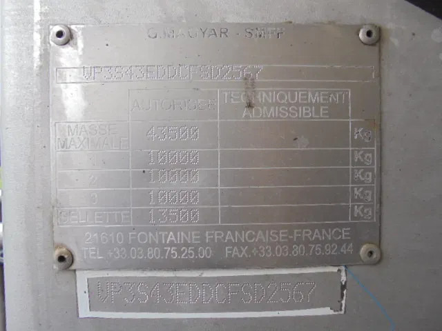 Semi-remorque citerne Magyar S43 EDD: photos 18