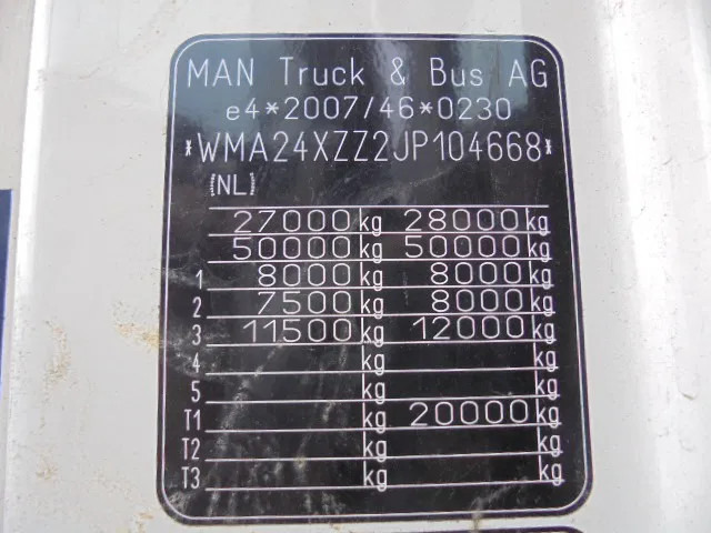 Tracteur routier MAN TGX 26.500 XXL 6X2 NIEUW TYPE TACHOGRAAF: photos 19
