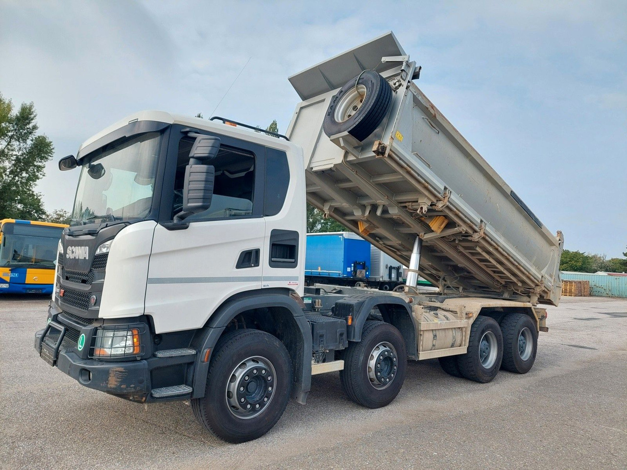 Scania G 450 B8X4HZ 8x4 Bordmatik - Camion benne: photos 1 Scania G 450 B8X4HZ 8x4 Bordmatik - Camion benne: photos 1