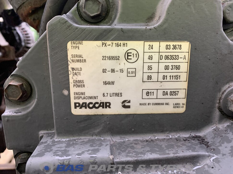 DAF CF Euro 6 Motor DAF PX7 164 H1 1707422R - Moteur pour Camion: photos 5 DAF CF Euro 6 Motor DAF PX7 164 H1 1707422R - Moteur pour Camion: photos 5