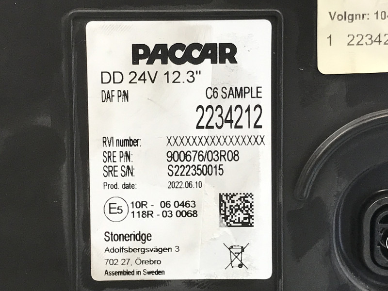 DAF XF G2 Instrumentenpaneel DAF 2234212 - Panel de instrumentos pour Camion: photos 3 DAF XF G2 Instrumentenpaneel DAF 2234212 - Panel de instrumentos pour Camion: photos 3