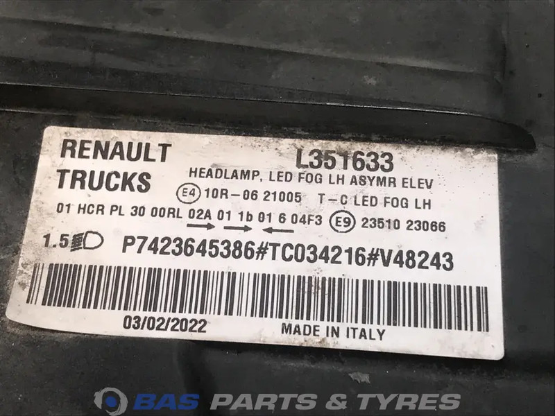 Renault T-Serie Evolution Koplamp Links 7423645386 - Feu avant pour Camion: photos 5 Renault T-Serie Evolution Koplamp Links 7423645386 - Feu avant pour Camion: photos 5