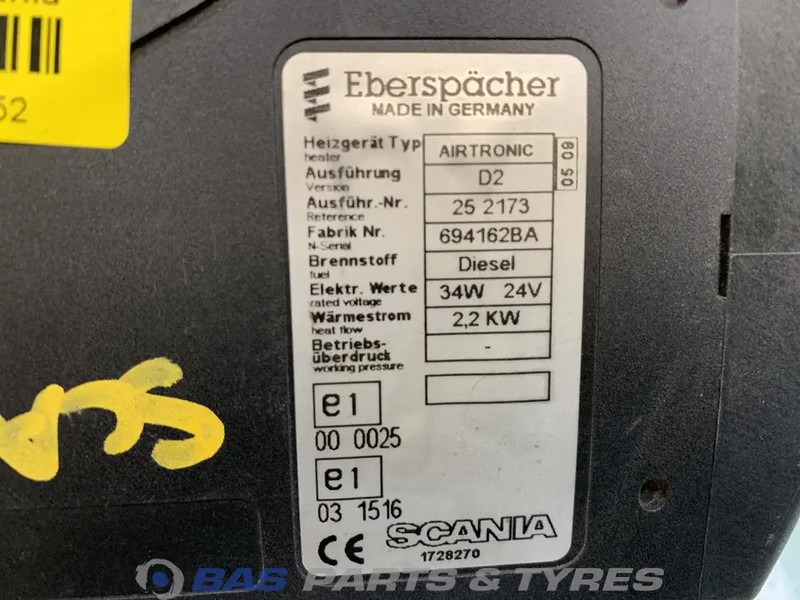 Scania iT Urban HA5 Standkachel 1728270 - Chauffage/ Ventilation pour Camion: photos 3 Scania iT Urban HA5 Standkachel 1728270 - Chauffage/ Ventilation pour Camion: photos 3