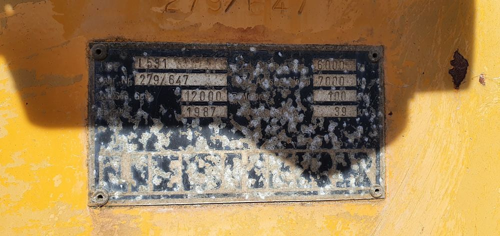 LIEBHERR L531 N/S: 279/647 - Chargeuse sur pneus: photos 4 LIEBHERR L531 N/S: 279/647 - Chargeuse sur pneus: photos 4