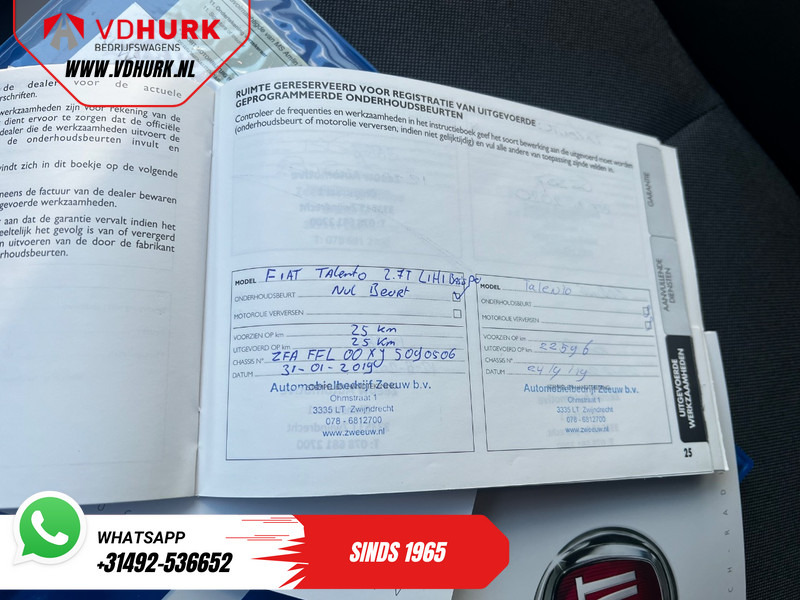 Fourgonnette Fiat Talento 1.6 MJ 125 pk EXPORT ONLY NL Auto/ Dealer Ond./ Cruise/ Camera/ Airco/ Trekhaak: photos 12