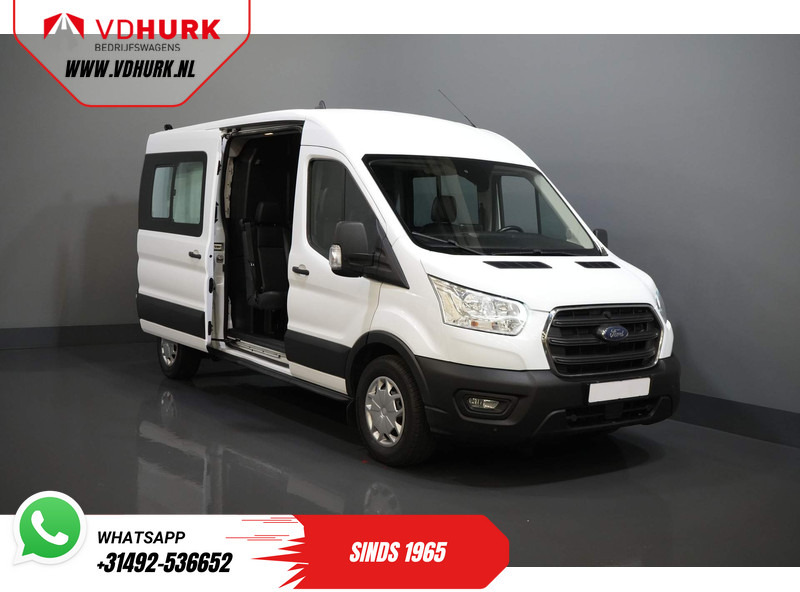 Fourgon utilitaire, Utilitaire double cabine Ford Transit 2.0 TDCI 130 pk L3H2 DC Dubbel Cabine 7 Pers./ Riem V.V./ Adapt. Cruise/ CarPlay/ PDC/ Navi/ Camera/ Airco/ Trekhaak: photos 8