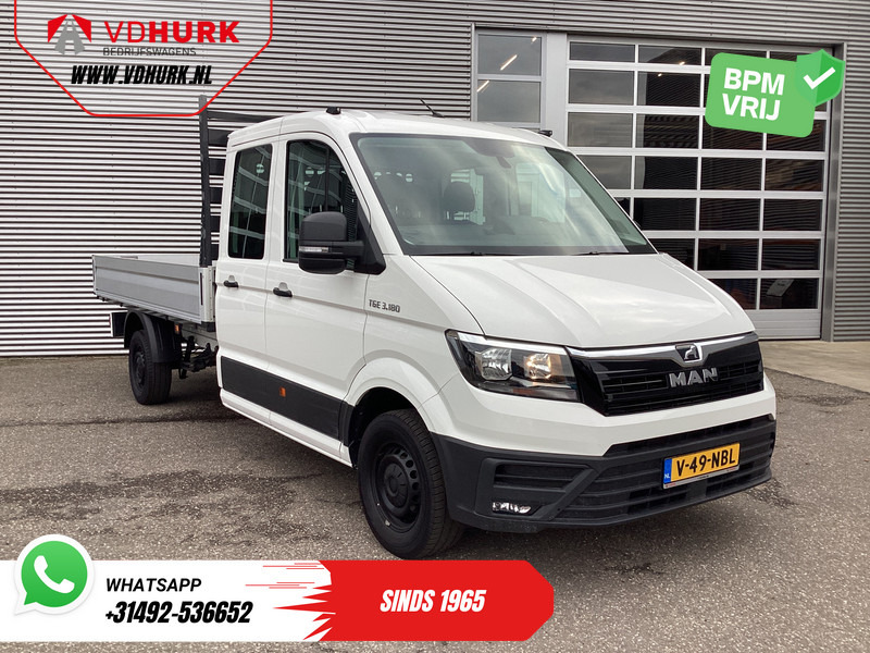 MAN TGE 3.180 DSG Aut. DC Dubbel Cabine BPM VRIJ! Open Laadbak 350x203/ 7 Pers./ Carplay/ Trekhaak/ Cruise/ 2.8t Trekverm./ Airco/ Pick - Utilitaire plateau, Utilitaire double cabine: photos 1 MAN TGE 3.180 DSG Aut. DC Dubbel Cabine BPM VRIJ! Open Laadbak 350x203/ 7 Pers./ Carplay/ Trekhaak/ Cruise/ 2.8t Trekverm./ Airco/ Pick - Utilitaire plateau, Utilitaire double cabine: photos 1