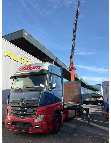 Mercedes-Benz Actros 2548 6X2 + Aanhanger*Palfinger crane*Cruise control*Airco* - Camion à rideaux coulissants, Camion grue: photos 2 Mercedes-Benz Actros 2548 6X2 + Aanhanger*Palfinger crane*Cruise control*Airco* - Camion à rideaux coulissants, Camion grue: photos 2