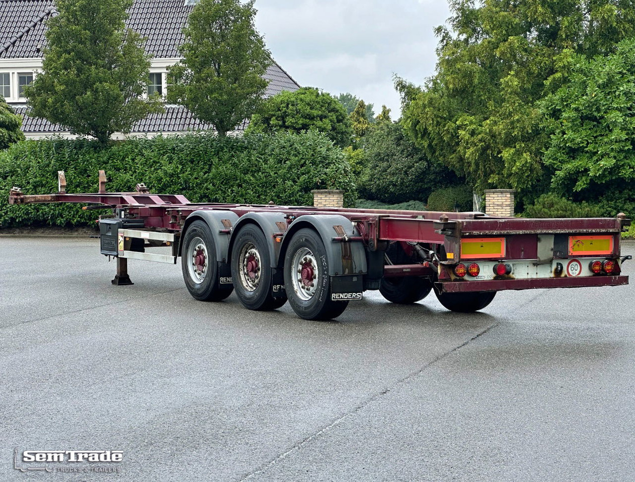Renders ROC 12.27 CC Back Slider Lift Axle Disc Brakes Belgium-Trailer 2 Pieces - Semi-remorque porte-conteneur/ Caisse mobile: photos 3 Renders ROC 12.27 CC Back Slider Lift Axle Disc Brakes Belgium-Trailer 2 Pieces - Semi-remorque porte-conteneur/ Caisse mobile: photos 3