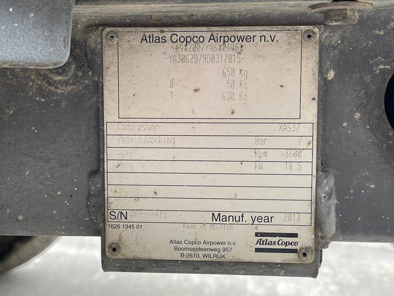 Atlas-Copco XAS 37 KD - Compresseur d'air: photos 5 Atlas-Copco XAS 37 KD - Compresseur d'air: photos 5