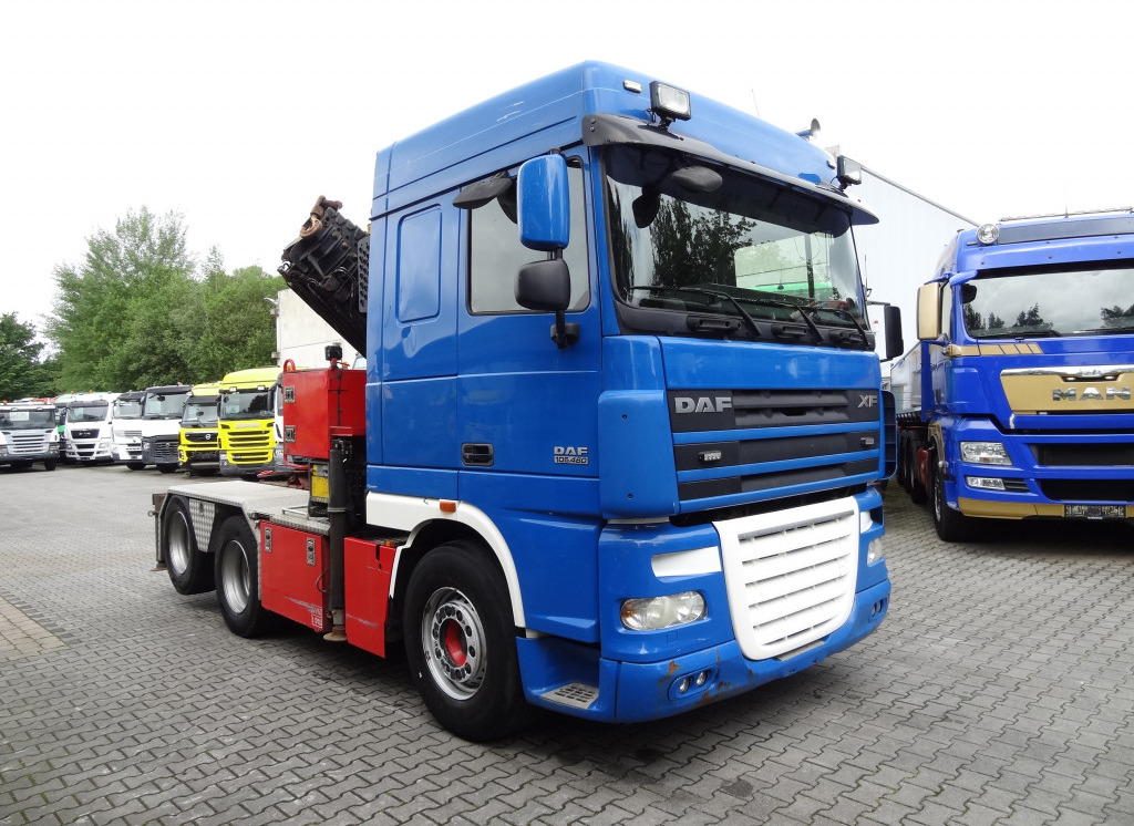 Camion grue, Tracteur routier Daf XF105 460 6X2 Palfinger PK 34002: photos 12