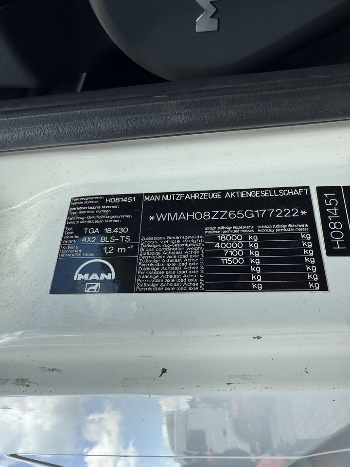 MAN TGA 18.430 Kran Palfinger 16502 bis 26.5 Meter - Tracteur routier: photos 5 MAN TGA 18.430 Kran Palfinger 16502 bis 26.5 Meter - Tracteur routier: photos 5