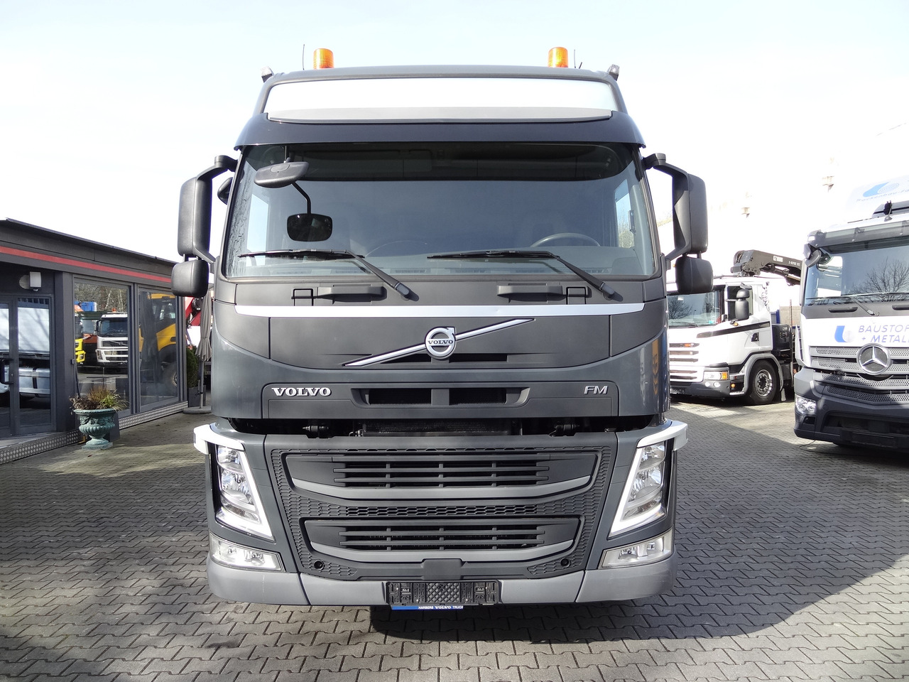 Camion plateau, Camion grue Volvo FM370 6X2*4 Kennis K14 Kran: photos 12